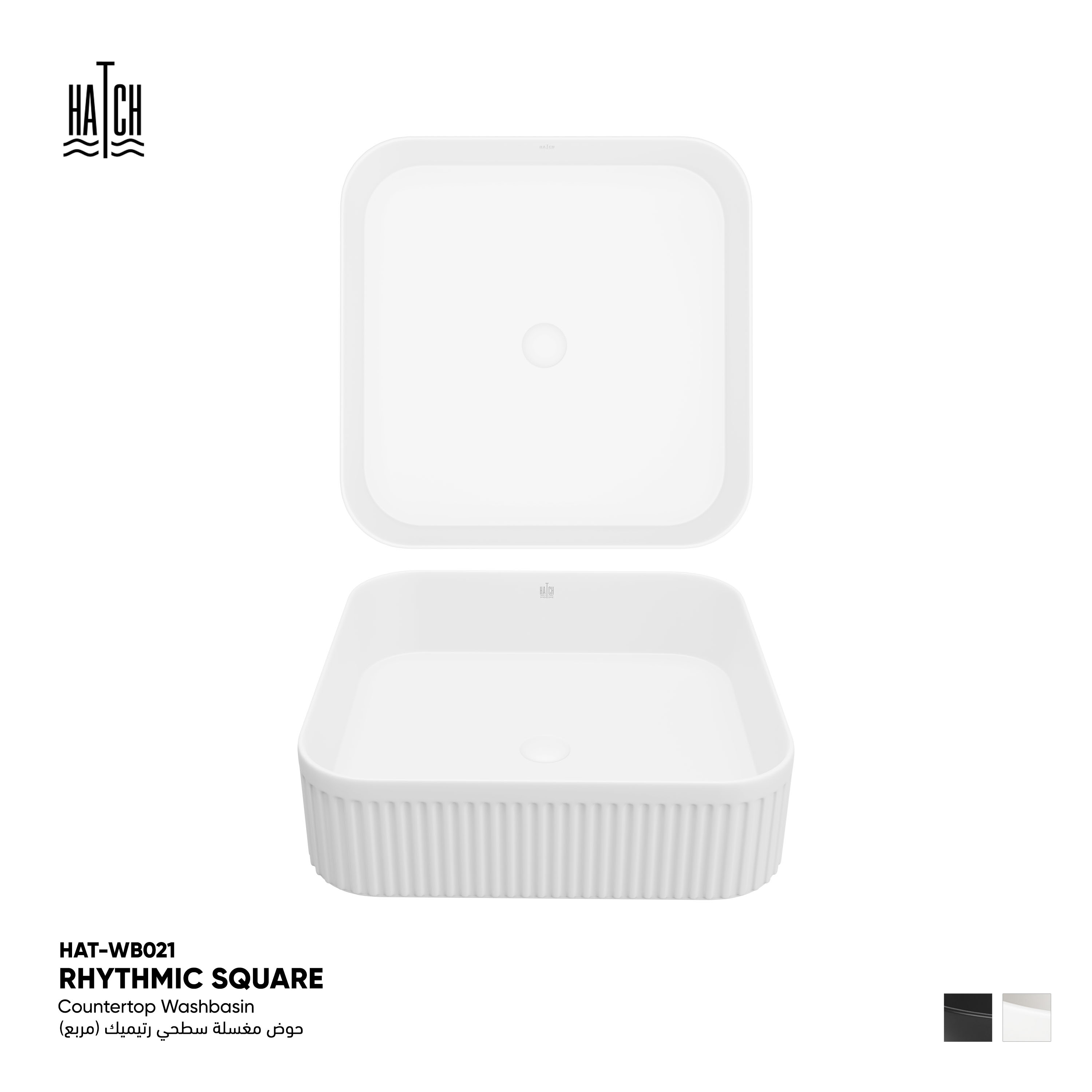 Rhythmic Countertop Washbasin